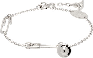 Гривна Vivienne Westwood Vivienne Westwood Safety Pin Chain Bracelet Металик | 6102023T-01P019-, 0