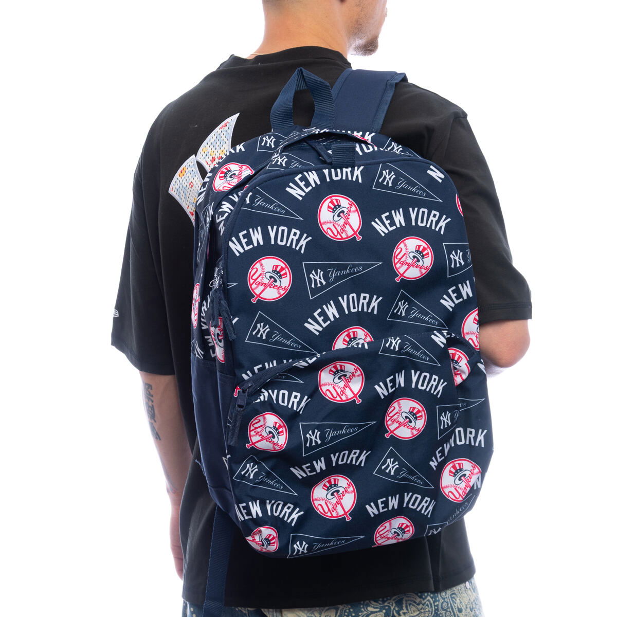 Раница New Era New Era MLB Stadium Printed Backpack NY Yankees Тъмно синьо | 60667089, 0