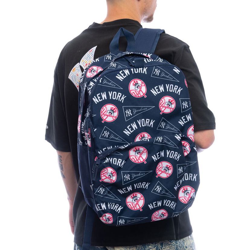 Раница New Era New Era MLB Stadium Printed Backpack NY Yankees Тъмно синьо | 60667089