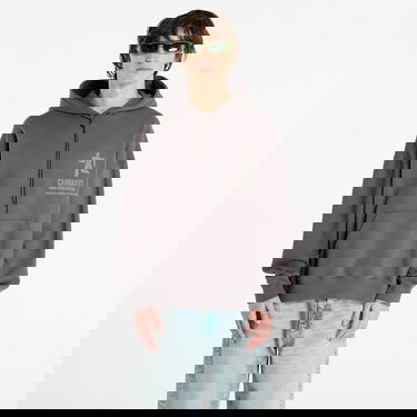 Суитчър Carhartt WIP Hooded Distance Sweat Stone Dyed Сиво | I035639.874J, 0