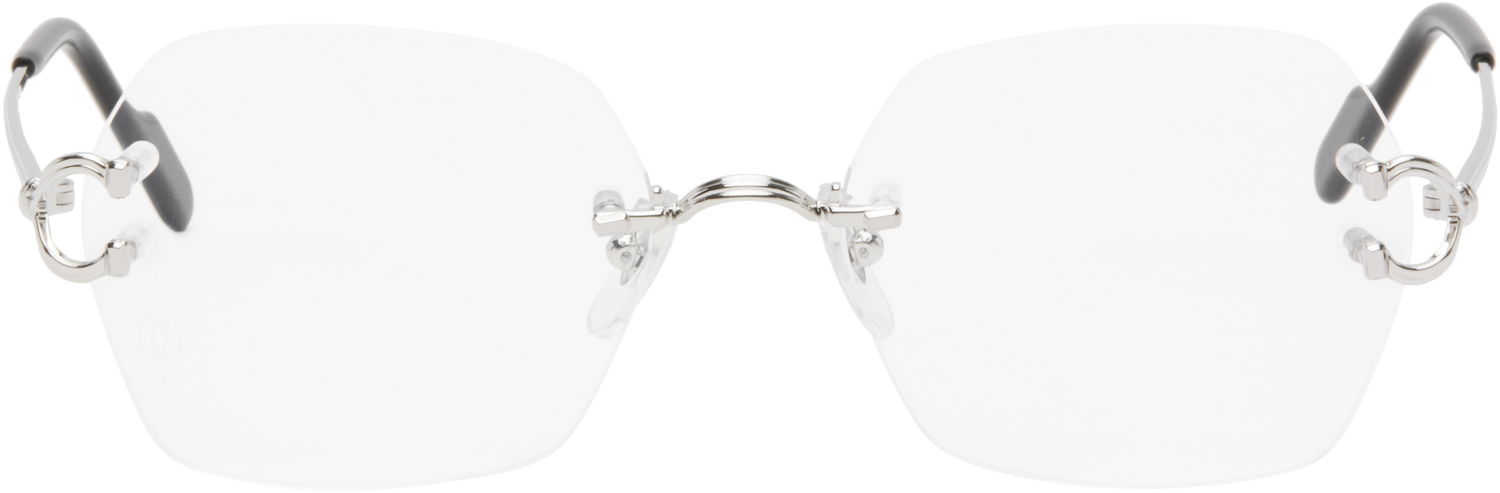 Слънчеви очила Cartier Cartier 'Signature C de Cartier' Rimless Glasses Металик | CT0564O-002, 0