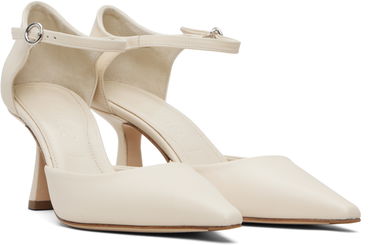 Облекло Aeyde Aeyde Salvi Ankle Strap Heels Бяло | A11-PU-VDHP75ST167-SS25-100-007, 3