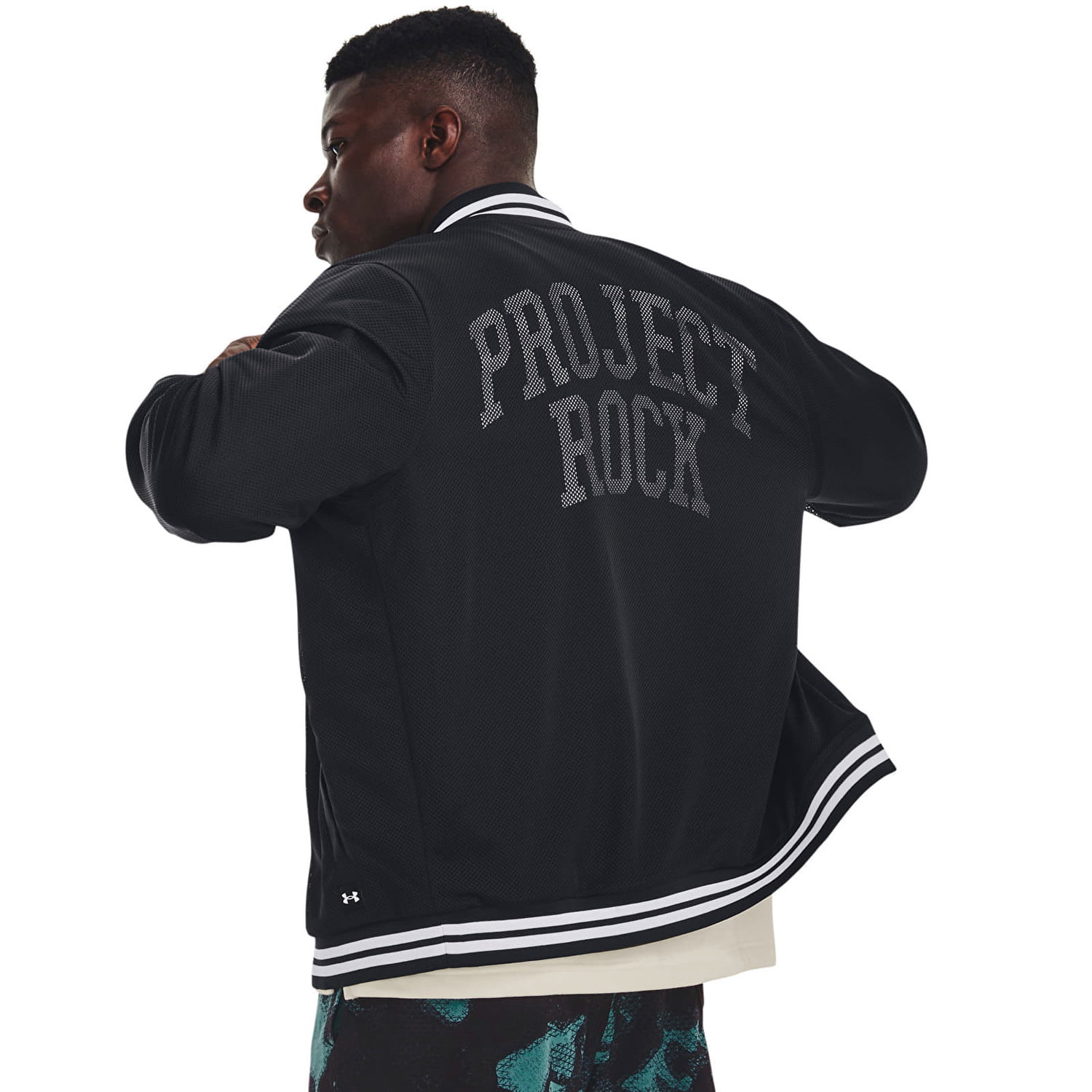 Яке Under Armour Project Rock Mesh Varsity Jacket Black Черно | 1377437-001, 0