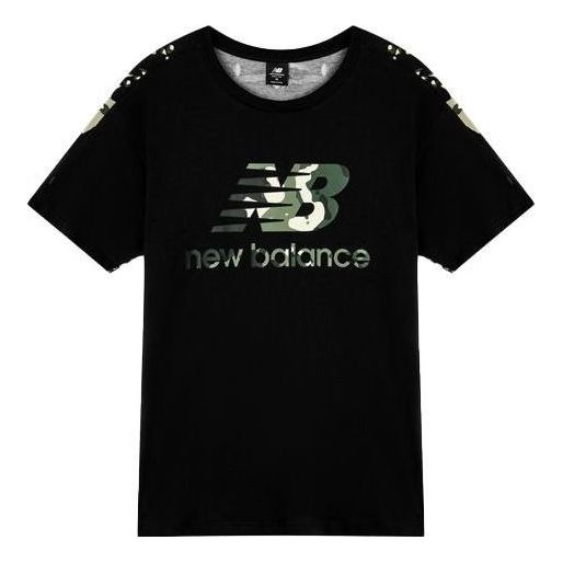 Тениска New Balance Camo Graphic T-Shirt Черно | AMT11509-BM