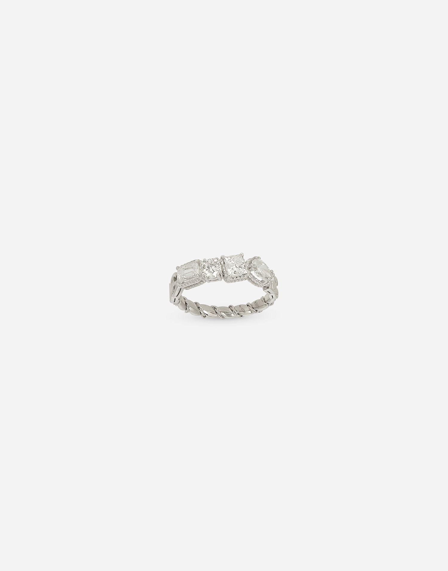 Пръстен Dolce & Gabbana Easy Diamond 18kt White Gold Ring Металик | WRQD3GWDIA180001, 0