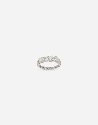 Пръстен Dolce & Gabbana Easy Diamond 18kt White Gold Ring Металик | WRQD3GWDIA180001, 0