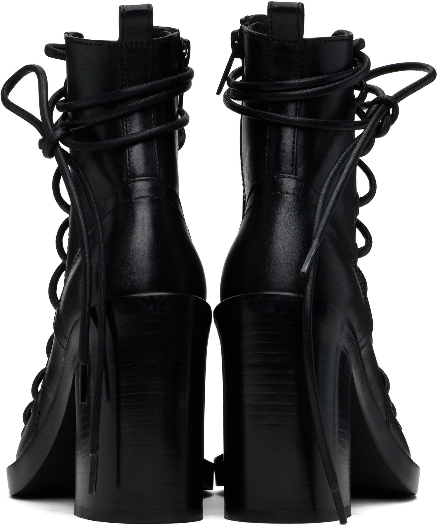 Облекло Ann Demeulemeester Ann Demeulemeester Bernardina Lace-Up Heeled Sandals Черно | CO00-W-S06-LT160-099, 1