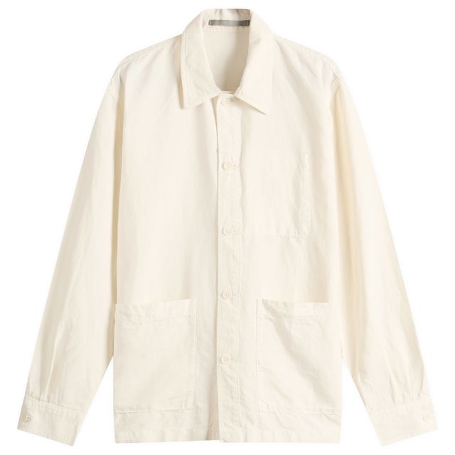 Julian Cotton Linen Overshirt, Size Large