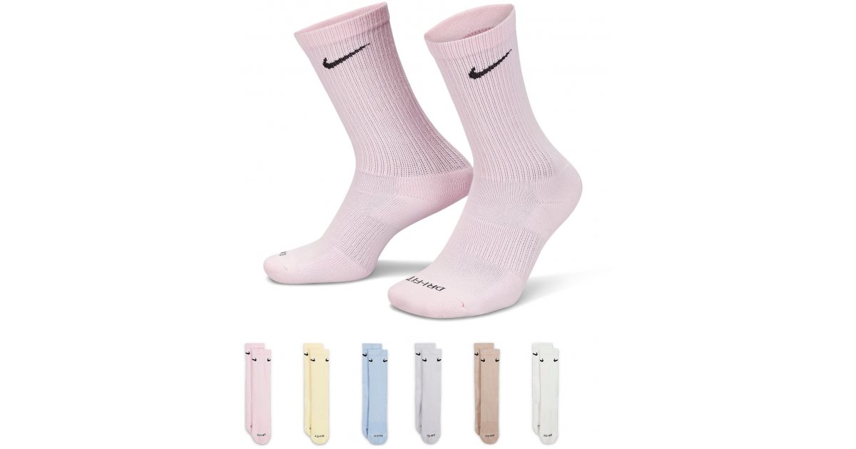 Чорапи Nike Everyday Plus Cushioned Crew Socks (6 Pairs) Розово | sx6897-906, 1