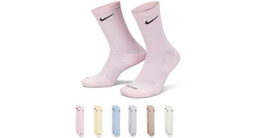 Чорапи Nike Everyday Plus Cushioned Crew Socks (6 Pairs) Розово | sx6897-906, 1