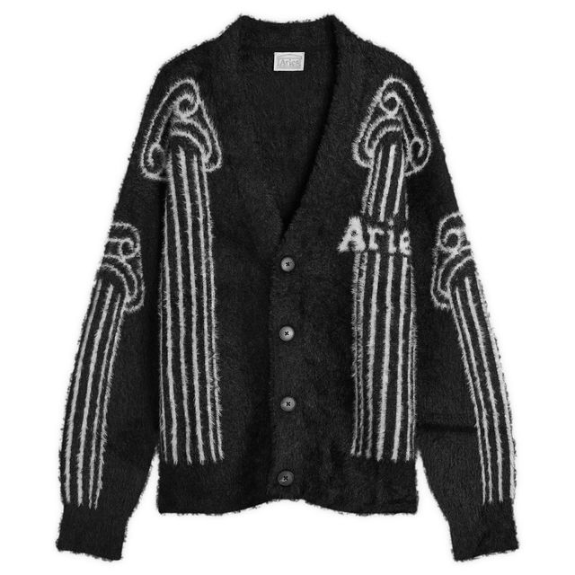 Oversized Chenille Column Knit Cardigan, Size Large
