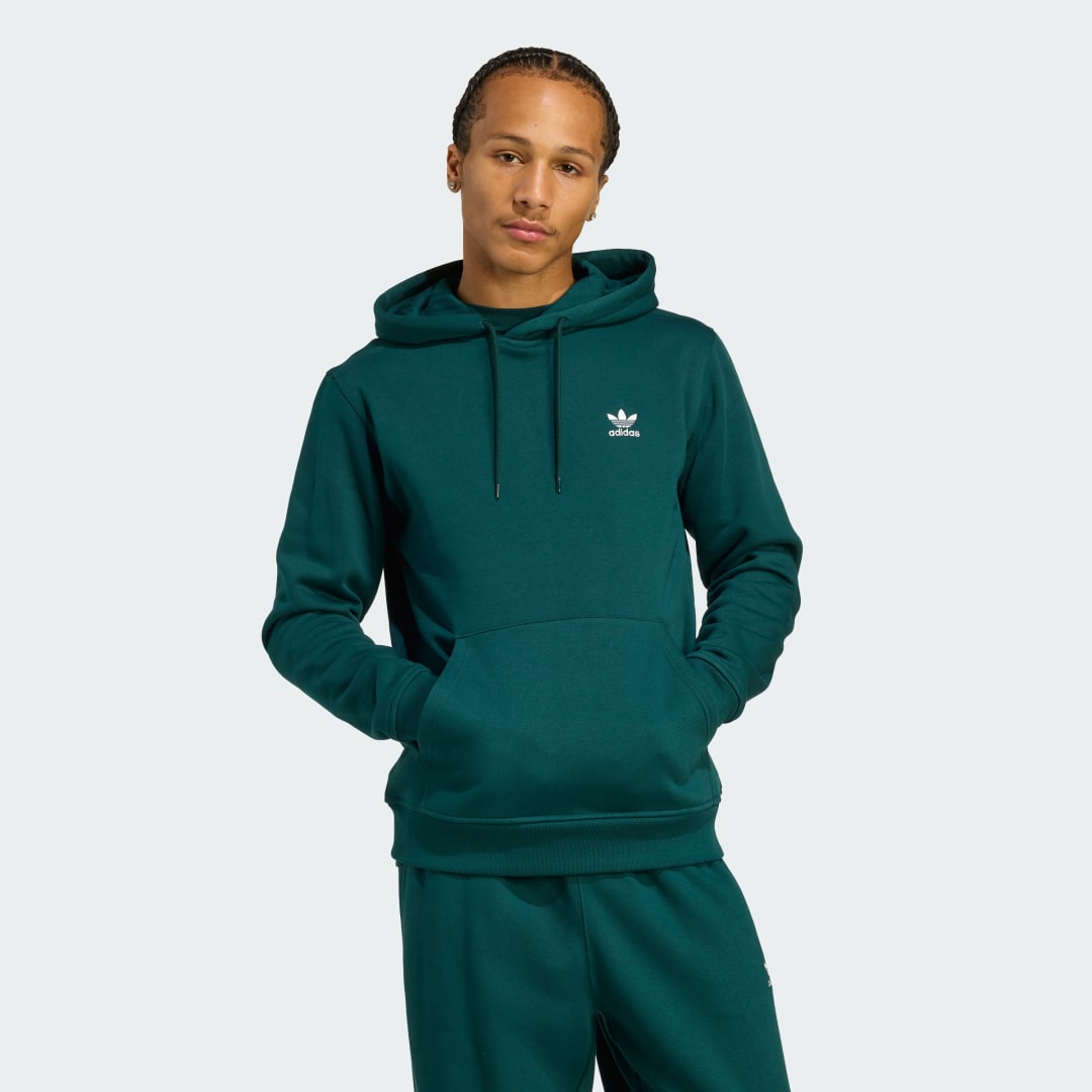 Суитчър adidas Performance Trefoil Essentials Hoodie Зелено | JZ3589, 0