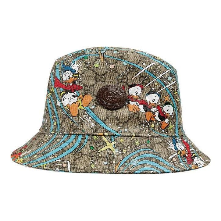 Шапка Gucci Donald Duck Print Bucket Hat Бежово | 648844-4HACS-8465, 0