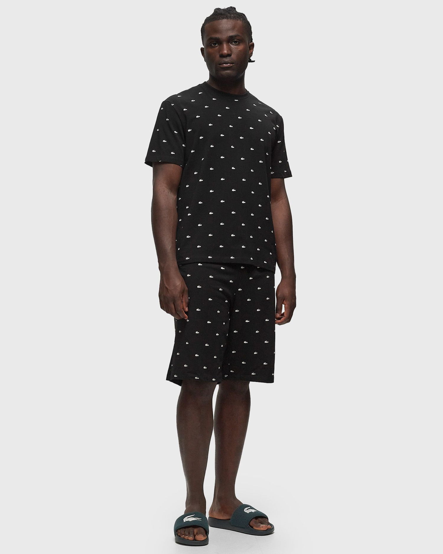 Пижама Lacoste LOUNGEWEAR PYJAMA SET Черно | 4H3304-258, 1