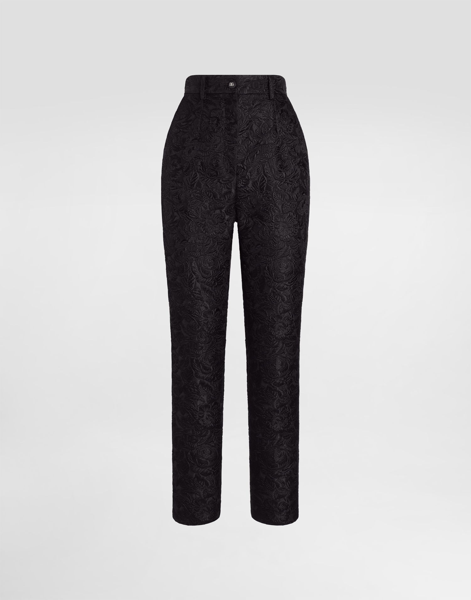 Панталони Dolce & Gabbana Dolce & Gabbana Tailored Quilted Floral Jacquard Pants Черно | FTAM2THJMQKN0000, 0