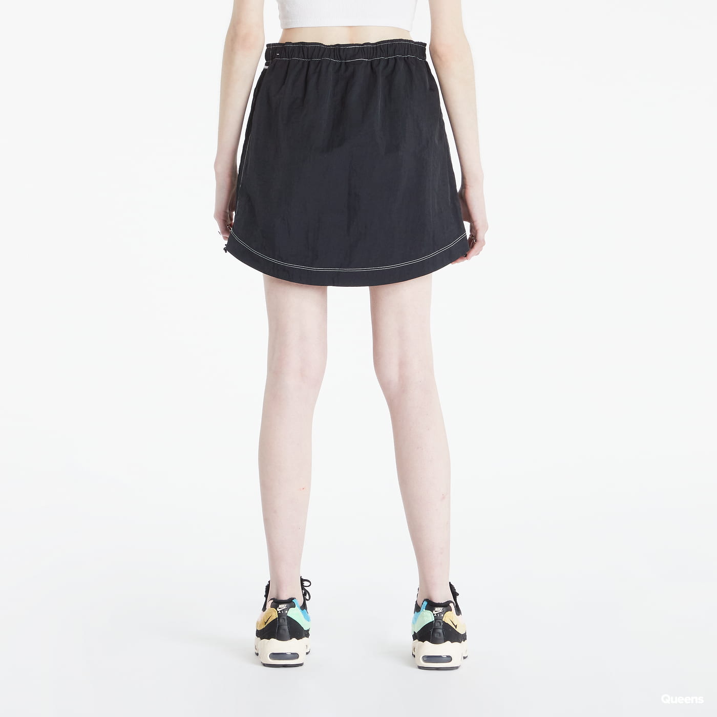 Пола Nike Swoosh Woven High-Rise Skirt Черно | DM6199-010, 1