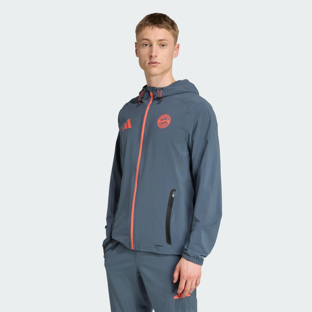 Ветровка adidas Performance FC Bayern Munich Tiro 25 Competition Vis Tech Jacket Сиво | JV5343, 0
