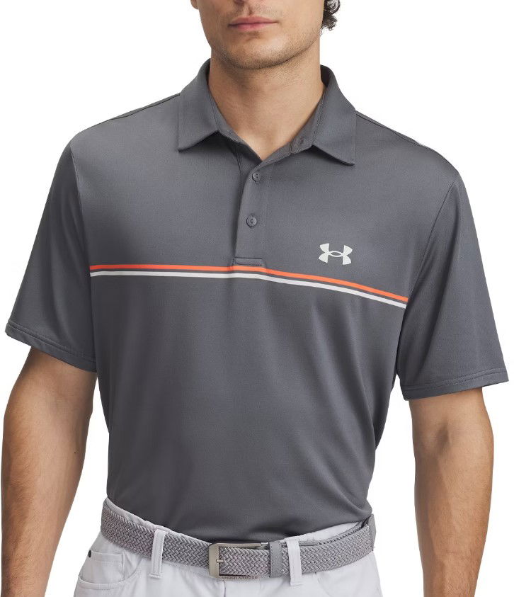 Поло тениска Under Armour Under Armour Playoff 3.0 Stripe Polo Shirt Сиво | 1378676-025, 0