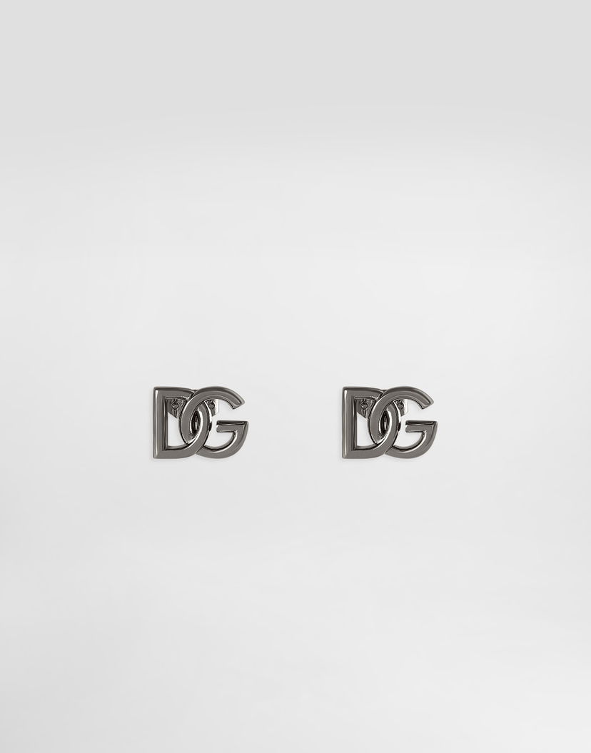 Обеци Dolce & Gabbana Dolce & Gabbana DG Logo Stud Earrings Металик | WER5M1W1111G7657
