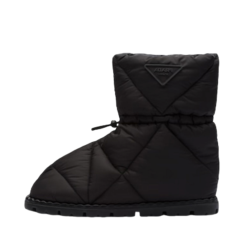 Кецове и обувки Prada Quilted Booties Black Nylon Черно | 2UE019_3LGO_F0002_F_G000