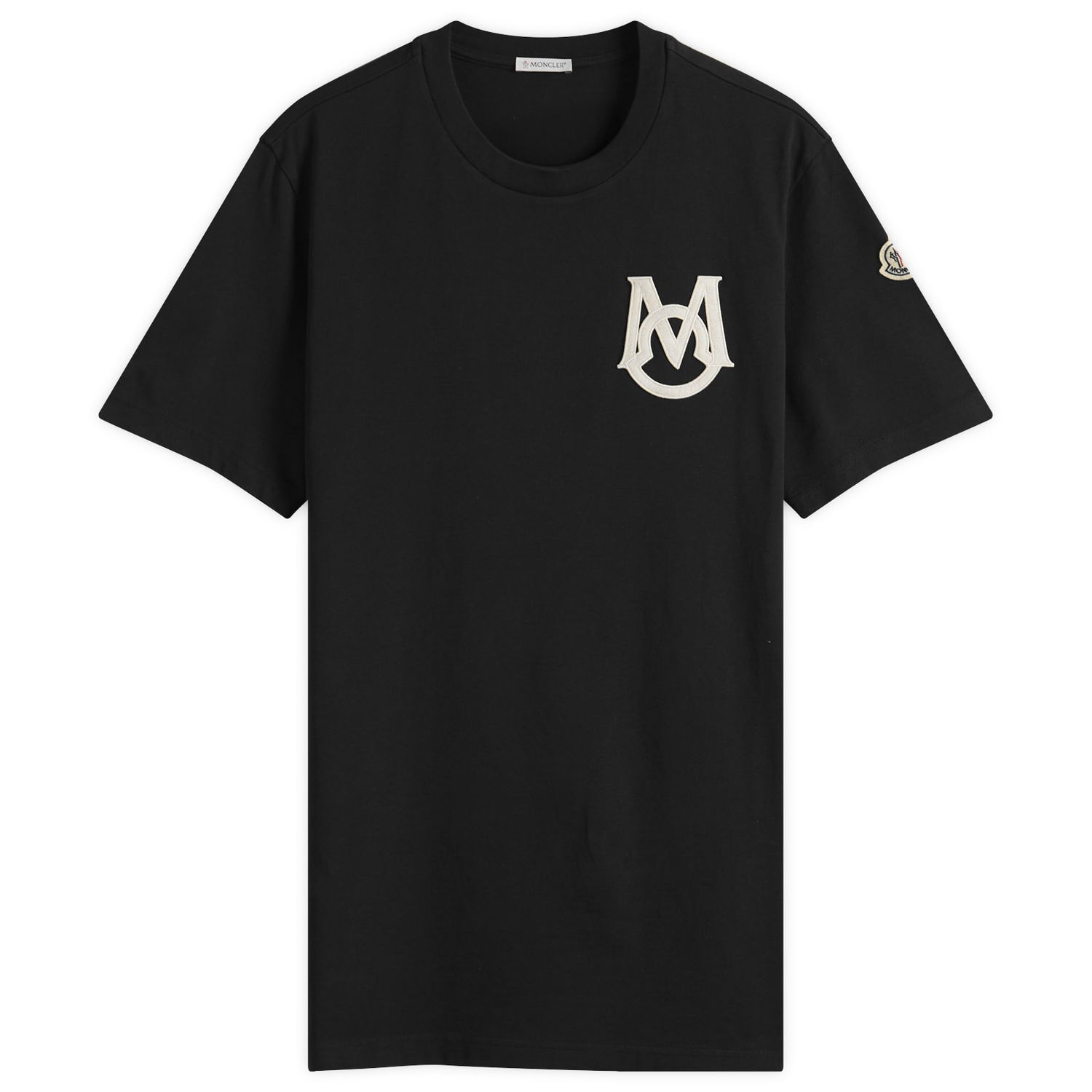 Тениска Moncler Short Sleeve Logo T-Shirt, Size Large Черно | 8C000-34-8390T-999, 1