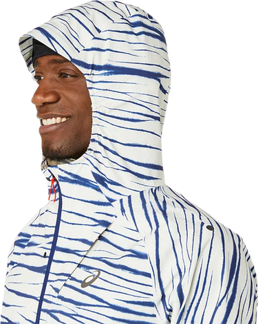 Яке Asics METARUN SHIBORI WATERPROOF JACKET Бяло | 2011d124-200, 2