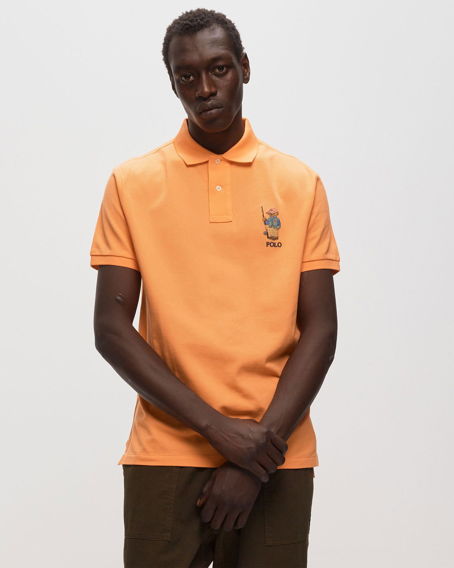Поло тениска Polo by Ralph Lauren SHORT SLEEVE POLO SHIRT Оранжево
 | 710853312020, 1