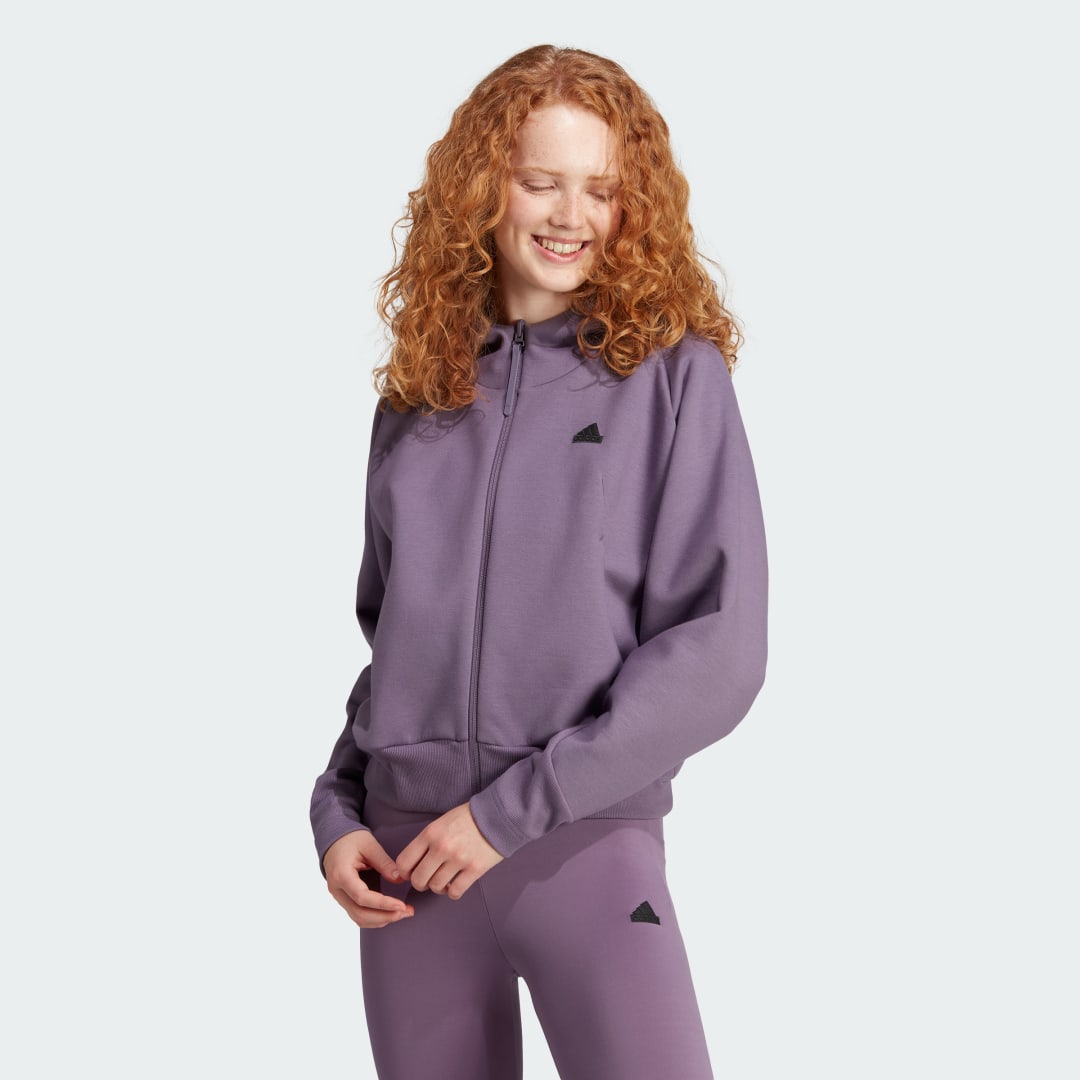 Суитчър adidas Performance Z.N.E. Full-Zip Hoodie Лилаво | IN5132, 1