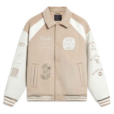 Яке Li-Ning D. WADE Hall of Fame Varsity Jacket Бежово | AJPT005-3, 1