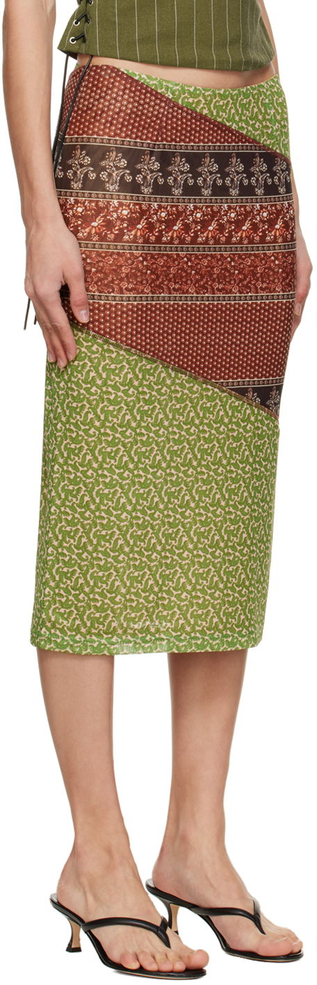 Пола Miaou Moni Paneled Midi Skirt Многоцветен | 4005PM2PNP, 1