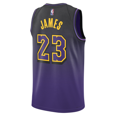 Фланелка Nike NBA Swingman LeBron James Lakers City Edition Jersey 2024/25 Лилаво | FQ4346-504, 2