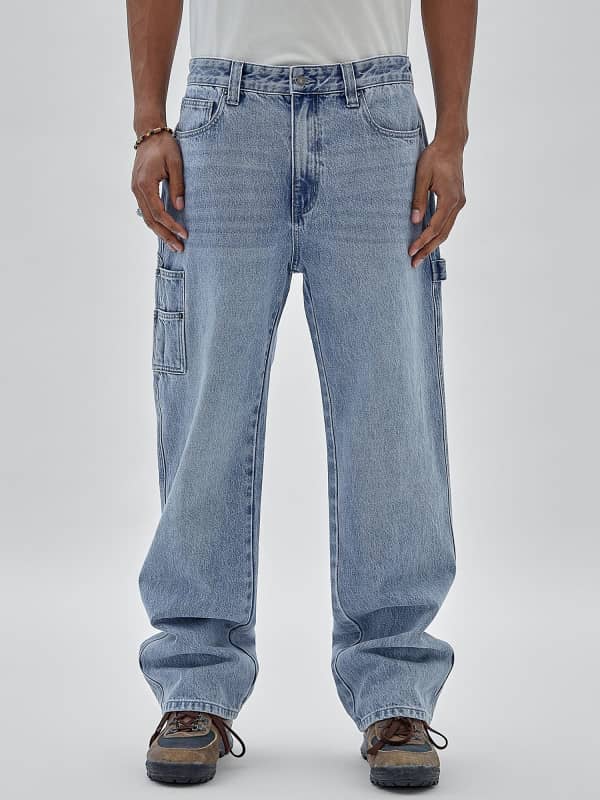 Дънки GUESS High Rise Carpenter Синьо | M3BG43D4XY5, 0