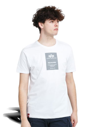 Тениска Alpha Industries Reflective Label Tee Бяло | 126501 09