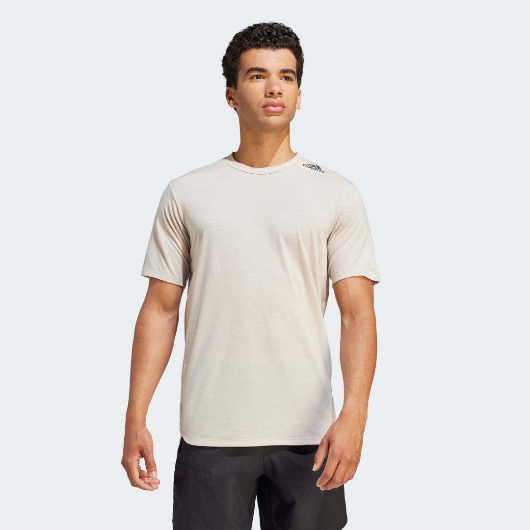 Тениска adidas Originals Designed for Training Бяло | IL1444, 1