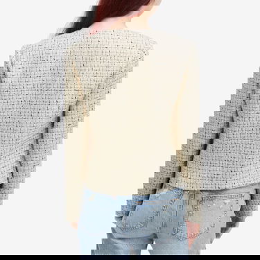 Яке Anine Bing Anitta White/Black Tweed Jacket Бяло | A-01-7165-193, 3