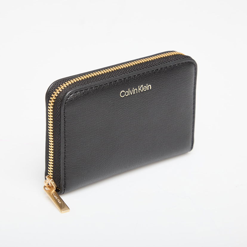 Портфейл CALVIN KLEIN Wallet Foil Logo Medium Zip Around Black Черно | LV04F1091G 332