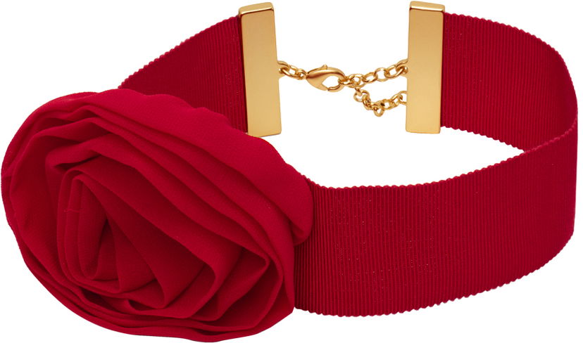 Колие Blumarine Rose Choker Червено | P422W267A