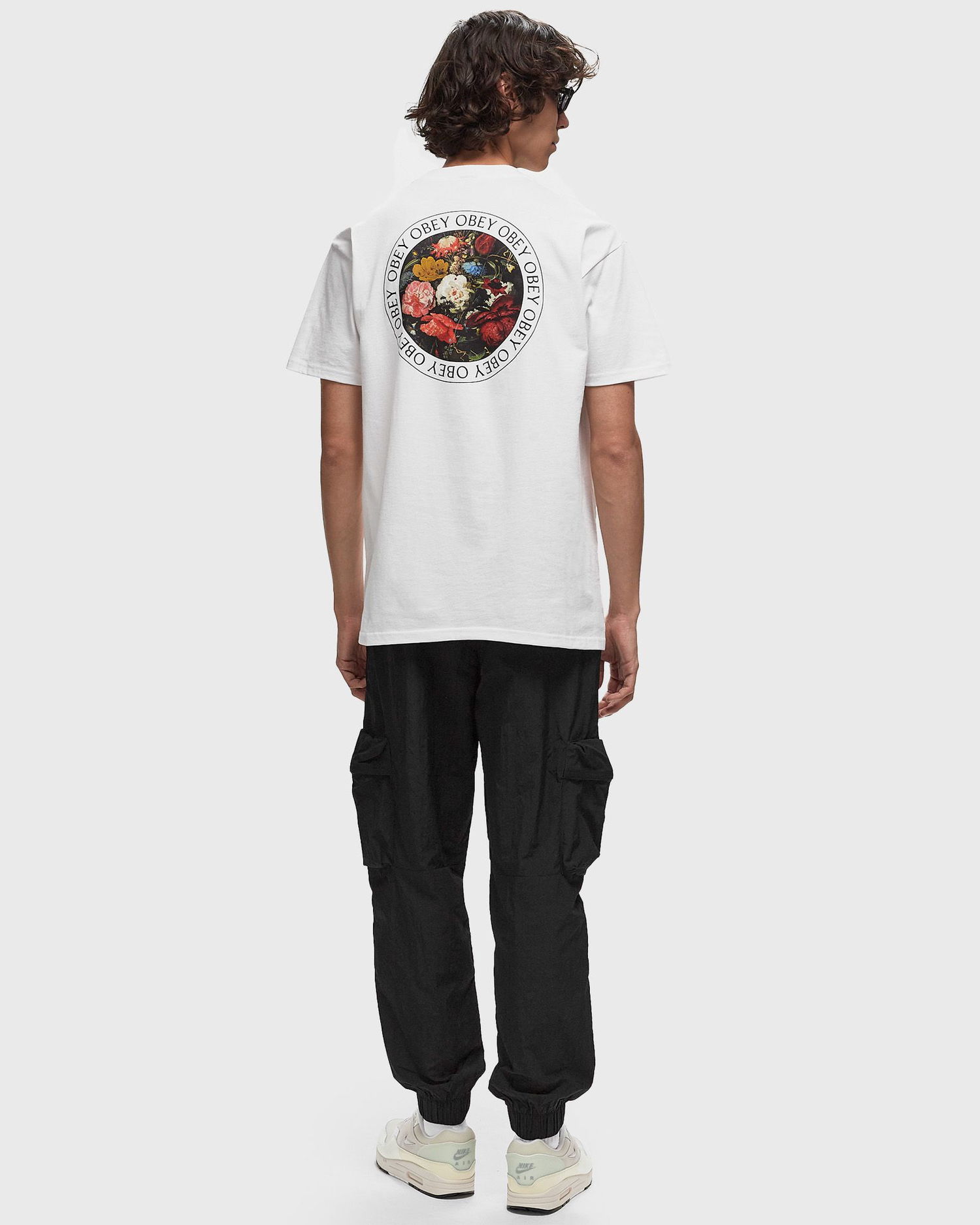Тениска OBEY Bouquet Graphic T-Shirt Бяло | 165263897-WHT, 1