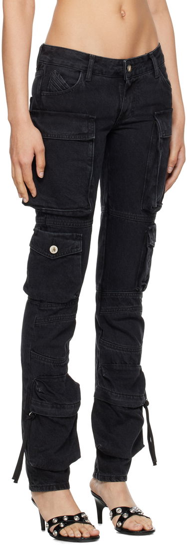 Карго панталони The Attico Attico Essie Cargo Pants Черно | 241WCP113 D066, 4
