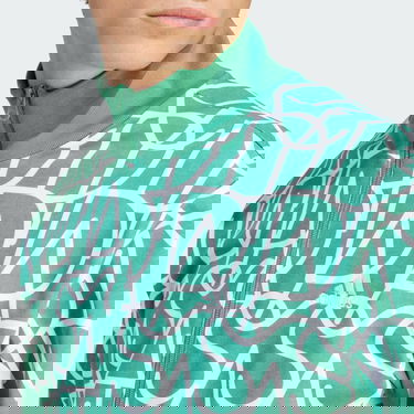 Суитчър adidas Performance Sportswear Script Track Top Зелено | HZ3087, 4
