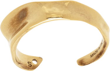 Гривна Dries Van Noten Dries Van Noten Textured Cuff Bracelet Металик | 251-028219-061, 0