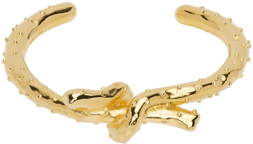 Бижута Acne Studios Gold Axelia Bracelet Бяло | C50272-, 0