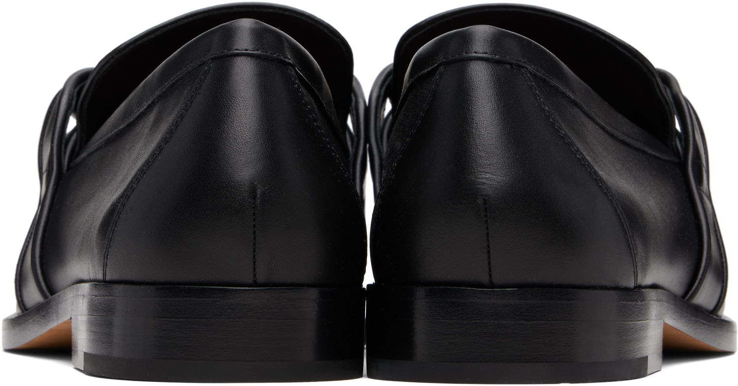 Кецове и обувки Bottega Veneta Bottega Veneta Astaire Knotted Leather Loafers Черно | 796445V5DZ01000, 1