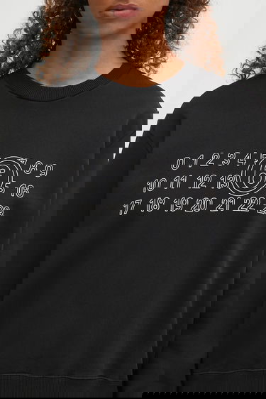 Суитчър Maison Margiela MM6 Maison Margiela Numbers Print Sweatshirt Черно | S52GU0248.M25025.900, 3