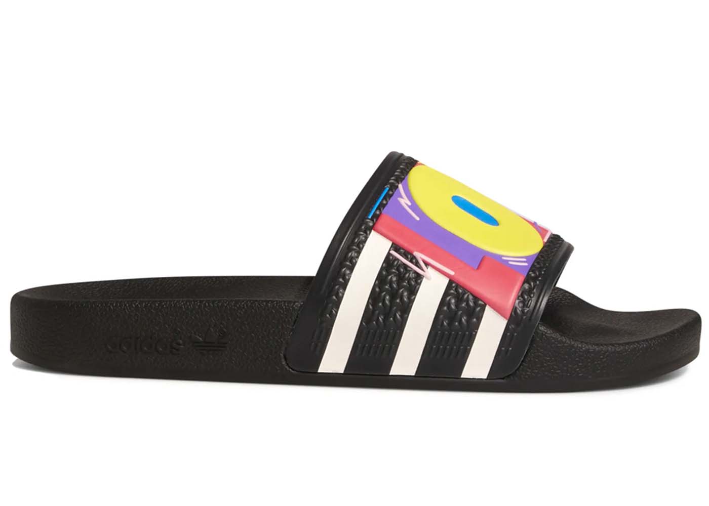 Кецове и обувки adidas Originals Adilette Slide Kris Andrew Small Pride Collection Черно | GX6389, 0
