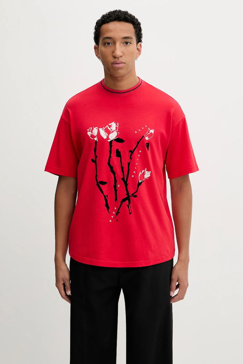 Тениска Napapijri Martine Rose Rose Graphic T-Shirt Червено | NP0A4I56RB11