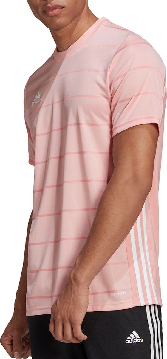 Тениска adidas Originals Pink Striped Training T-Shirt Розово | ft6761, 0
