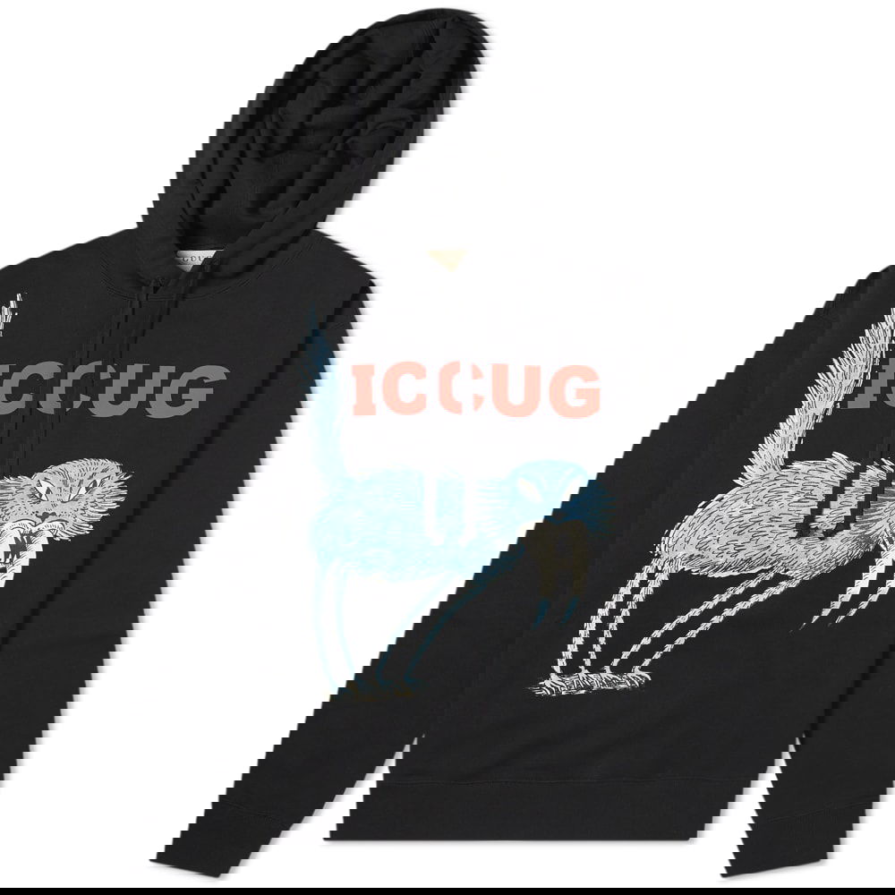 Суитчър Gucci Iccug Printed Hoody Черно | 646953-XJDJN-1082, 0