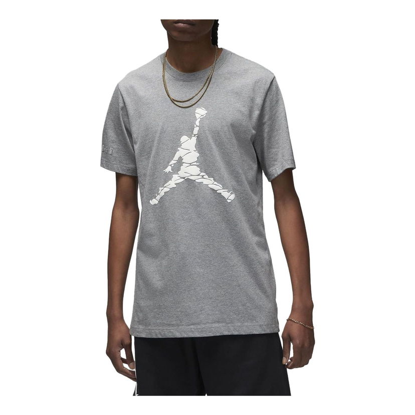 Тениска Jordan Essential Crew Graphic Short Sleeve T-Shirt Сиво | DX9582-091