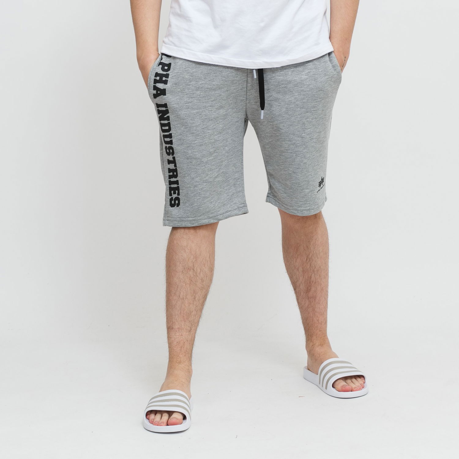 Къси панталони Alpha Industries Big Letters Shorts Сиво | 126344-17, 0